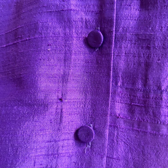 NEW YORK CITY BLOUSE CO 100% SILK PURPLE TUNIC LIKE SHIRT BLOUSE SIZE 1X - Picture 9 of 10